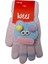 Spteks Kitti 4-8 Yaş Çocuk Kız Açık Pembe Maskotlu Örme Eldiven 1