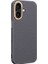 iPhone 16 Plus Metal Lens Çerçeveli Telefon Kılıfı Deri+Tpu Arka Kapak (Yurt Dışından) 1