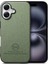iPhone 16 Plus Kumaş Dokusu Deri+Pc+Tpu Düşmeyi Önleyici Telefon Kapağı (Yurt Dışından) 1