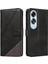 Elmas Dikiş ve Kart Yuvası Deri ile Oppo A60 4g Için Flip Case (Yurt Dışından) 2