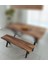 Gerçek Ağaç Ceviz Bank 100 x 40 cm (Sadece Bank) 120 x 80 cm Masa Için 1