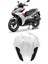 Motosiklet Ön Cam Ön Cam Siperliği Viser Yamaha Nvx 155 V1 / Aerox 155 / Nvx V2 2021 Siyah (Yurt Dışından) 4