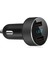 Çift USB Araç Şarj Cihazı, 4.8A Çıkışlı Araç Adaptörü, Iphone, Ipad, Samsung, Lg, Vb Için Çakmak Gerilim Ölçer, Siyah (Yurt Dışından) 1