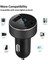 Çift USB Araç Şarj Cihazı, 4.8A Çıkışlı Araç Adaptörü, Iphone, Ipad, Samsung, Lg, Vb Için Çakmak Gerilim Ölçer, Siyah (Yurt Dışından) 5