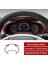 Pano Hız Göstergesi Çerçeve Düzeltir Etiket Seti Çıkartması Karbon Fiber Chevrolet Corvette C7 2014-2019 Araba Iç, Kırmızı (Yurt Dışından) 3
