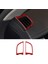 Sol ve Sağ Hava Çıkışları Paneli Karbon Fiber Kırmızı Kapak Trim Araba Dekoratif Sticker-Porsche Panamera 2010-2016 (Yurt Dışından) 3