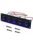 5 Gang Yuvarlak Dash Rocker Geçiş Anahtarı Paneli Su Geçirmez 12-24 V LED Rv Gemi Yat Deniz Araba Deniz Gemi Mavi (Yurt Dışından) 1