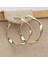 Altın Tarzı 18 Ayar Altın Kaplama Küpeler Büyük Kıvrımlı Retro Yuvarlak Hoop Bohemya Daire Klipsli (Yurt Dışından) 4