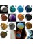 Yeşil-Sarı Tarzı 14 mm 1 Çift Doğal Reiki Taşı Plug Ametist Kulak Genişletici Howlite Obsidyen Çift Flared Tünel Taş Kulak Tıkaçları Kulak Delikleri Gerdirici Vücut Piercing Takıları (Yurt Dışından) 2