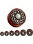 Kahverengi Tarzı 18 mm 1 Çift Ahşap Kulak Takunyaları Sahte Opal Metal Kulak Tünelleri Vücut Takısı Çift (Yurt Dışından) 1
