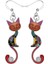 Moda Hayvan Emaye Alaşım Taşlı Şık Kapalı Gözlü Kedi Küpe Damla Küpe Kadınlar Kızlar Hediye Charms Pet Aksesuarları 1 Çift Satılık (Yurt Dışından) 3