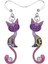 Moda Hayvan Emaye Alaşım Taşlı Şık Kapalı Gözlü Kedi Küpe Damla Küpe Kadınlar Kızlar Hediye Charms Pet Aksesuarları 1 Çift Satılık (Yurt Dışından) 4