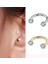 Gümüş Tarzı 1 Adet Cinsiyetsiz U Şekilli Zirkon Dudak Halkası Burun Halkası Küpe Kıkırdak Tragus Piercing Takı (Yurt Dışından) 2