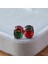 Mavi ve Yeşil Tarzı Gümüş Şık 1.25CT Oval Kesim Bicolor Karpuz Kırmızı Yeşil Turmalin Doğal Değerli Taş Küpe Gümüş Gelin Düğün Takı Hediye (Yurt Dışından) 2