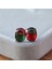 Pembe & Sarı Tarzı Gümüş Şık 1.25CT Oval Kesim Bicolor Karpuz Kırmızı Yeşil Turmalin Doğal Değerli Taş Küpe Gümüş Gelin Düğün Takı Hediye (Yurt Dışından) 4