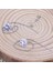 Gümüş Tarzı Bir Kadın Zirkon Topaz Taşlı Gümüş Düşen Küpe Zincir Küpe (Yurt Dışından) 3