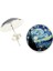 Gümüş Tarzı No.12 Boyutu Vintage Van Gogh Tablo Serisi Küpe Van Gogh Yıldızlı Gece Tibet Gümüşü Küpe Sanat Takı Kadınlar ve Aşıklar Için (Yurt Dışından) 4