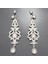 Gümüş Tarzı Art Deco Flapper Avusturya Kristal Gelin Gümüş Düşen Küpe Moda Şovu Şık Elbise (Yurt Dışından) 3