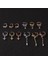 Gül Altın Tarzı C 925 Gümüş ve Rose Altın Helix Kıkırdak Sahte Piercing Takı Ayarlanabilir Zirkon Kulak Manşet Piercing Olmayan Manşet Küpe (Yurt Dışından) 3