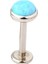 Gümüş Tarzı OP06 6mm/3mm 1 Adet Opal Dudak Barı Labret Halka Içten Vidalar Kulak Tragus Kıkırdak Iğne Delme (Yurt Dışından) 1