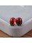 Kırmızı ve Yeşil Tarzı Altın Gül Şık 1.25CT Oval Kesim Bicolor Karpuz Kırmızı Yeşil Turmalin Doğal Değerli Taş Küpe Gümüş Gelin Düğün Takı Hediye (Yurt Dışından) 1