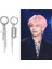 H02 Yeni Kpop Bts Blade Küpe V Küpe Uzun Püskül Küpe Moda Takı Kadınlar ve Erkekler Için (Yurt Dışından) 2