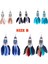 Çok Renkli Stil B-Küpeler Yeni Moda Bayanlar Büyüleyici 3 Parça Tüy Düşüş Kolye Küpe Renkli Tüy Küpe Parti Takı (Yurt Dışından) 4