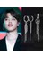 H02 ( Kulak Deliği) Yeni Kpop Bts Küpe Jimin Küpe Küpe Uzun Püskül Küpe Kulak Deliği Kulak Klips Moda Takı Kadın Erkek 3 Stiller (Yurt Dışından) 2