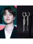 H02 ( Kulak Deliği) Yeni Kpop Bts Küpe Jimin Küpe Küpe Uzun Püskül Küpe Kulak Deliği Kulak Klips Moda Takı Kadın Erkek 3 Stiller (Yurt Dışından) 3