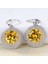 Sarı Stil 925 Ayar Gümüş Taşlı Takı Sarı Topaz Düğün Gelin Nişan Küpe Küpe (Yurt Dışından) 2