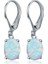 Gümüş Tarzı 925 Gümüş 6*8mm Opal Küpe (Yurt Dışından) 1