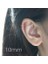 Gümüş Tarzı 10 mm 8mm Gümüş Küçük Rose Gold Halka Küpe Kıkırdak (Yurt Dışından) 4