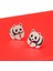 Yeni Kişilik Panda Küpe Basit Retro Boyalı Siyah Hayvan Kadın Küpeleri Hediye Takı (Yurt Dışından) 5