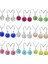 Pembe Tarzı 10MM Tam Kristal Top Kolye Gümüş Kaplama O Tipi Zincir Küpe Takı Seti Mavi, Açık Mavi, Beyaz, Pembe, Altın, Kırmızı, Sarı, Çok Renkli (Yurt Dışından) 2