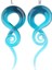 Göl Mavisi Stili 12 mm 1 Çift Cam Pyrex Spiral Kulak Tünelleri Tutucuları Taperlar Fişler Gerdiriciler Genişleticiler (Yurt Dışından) 1