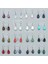 Kar Obsidiyen 1 Çift Ametist Saf Kuvars Lapis Lazuli Turkuaz Gül Kuvars Opal Obsidyen Jasper Damla Konik Boncuk Kanca Diy Küpe (Yurt Dışından) 2