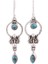 Turkuaz Tarzı Vintage Küpe Wometerling Gümüş Sallantılı Küpe Beyaz Safir Küpe Turkuaz Takı Doğal Aytaşı Küpe Uzun Küpe Boho Küpe Taş Küpe Turkuaz Küpe Kadınlar Için (Yurt Dışından) 4