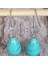 Yeşil Turkuaz 1 Çift Ametist Saf Kuvars Lapis Lazuli Turkuaz Gül Kuvars Opal Obsidyen Jasper Damla Konik Boncuk Kanca Diy Küpe (Yurt Dışından) 1