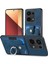 Xiaomi Redmi Note 13 Pro 4g Kılıf Kart Yuvaları Için Kickstand-Mavi ile Retro Pu + Tpu Kapak (Yurt Dışından) 2