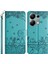 Xiaomi Redmi Note 13 Pro 4g Manyetik Telefon Kılıfı Duvar Kedileri Desen Baskılı Deri Kapak-Mavi Için (Yurt Dışından) 1