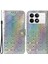 Xiaomi Poco F6 Pro 5g Telefon Kılıfı Göz Kamaştırıcı Çiçek Deri Kapak-Gri (Yurt Dışından) 1