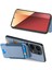 Xiaomi Redmi Note 13 Pro 4g Kılıf Ayarlanabilir Kickstand Deri Karbon Fiber Kapak-Mavi (Yurt Dışından) 5