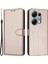 Xiaomi Redmi Note 13 Pro 4g Kılıf Deri Standlı Cüzdan Telefon Kapağı-Gül Altın (Yurt Dışından) 1