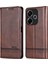 Azns Xiaomi Redmi 13 5g/13 4g Deri Telefon Kılıfı Manyetik Otomatik Kapanış-Kahve (Yurt Dışından) 1