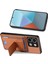 Xiaomi Poco X6 5g Kılıf Kickstand Kart Sahibinin Deri Arka Kapak-Kahverengi (Yurt Dışından) 4