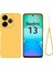 Xiaomi Redmi 13 5g/13 4g Kılıf Bilek Kayışlı Sıvı Silikon Telefon Kılıfı-Sarı (Yurt Dışından) 1