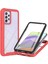 Tam Kapsamlı Koruma Pet Ekran Koruyucu + Pc + Tpu Koruyucu Kılıf Samsung Galaxy A52 4G/5G/A52S 5G/A52S 5g-Kırmızı (Yurt Dışından) 1