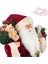 Yılbaşı Süsü Noel Baba Biblo Figür Büyük Boy 45 cm - Peluş Ayılı Hediye Çuvalı ve Aksesuarları ile 5