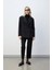 Siyah Kruvaze Blazer 2