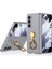 Samsung Galaxy Z Fold5 5g Menteşe Tasarımı Için Kickstand Pc Kılıfı Temperli Cam Film-Grey ile Ultra Ince Kapak (Yurt Dışından) 1